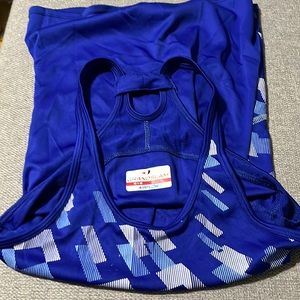 Grand Slam Razorback Tank Sz M Blue Print